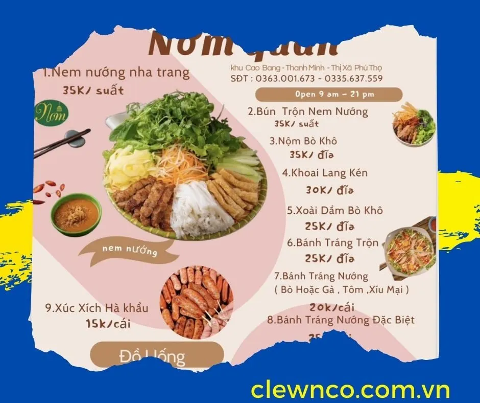 Nơm Quán – Nem Nướng Phú Thọ